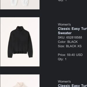 Abercrombie sweater xs